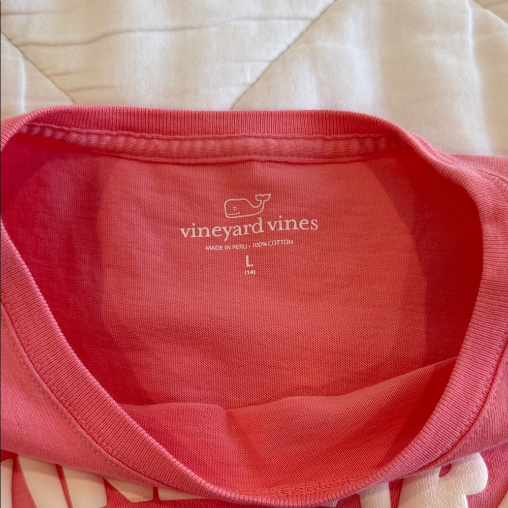 Vineyard Vines Coral Crewneck Tee